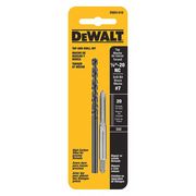 Dewalt 1/4" - 20 NC Tap & No. 7 Drill Bit DWA1410