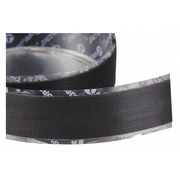 Velcro Brand Reclosable Fastener, Rubber Adhesive, 75 ft, 2 in Wd, Black 158906