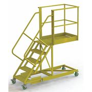 Tri-Arc 92 in H Steel Cantilever Rolling Ladder, 5 Steps UCS500540246