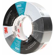 3M Duct Tape, 2 In x 60 yd, 10.5 mil, Black 6969