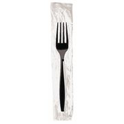 Dixie Wrapped Disposable Fork, Black, Heavy Weight, PK1000 PFH53C