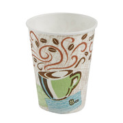 Dixie Disposable Hot cup 8 oz. White, Paper, Pk1000 5338CD
