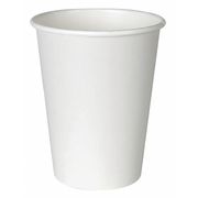 Zoro Select Disposable Hot cup 8 oz. White, Paper, Pk1000 2338W