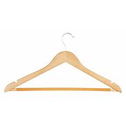 Honey-Can-Do Suit Hanger, Maple, Wood, PK10 HNG-01366
