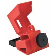 Brady Circuit Breaker Lockout, Clamp-On, For 480/600V AC Volt, For Single Pole Circuit Breaker Type 65397