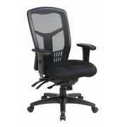 Office Star Managerial Chair, Fabric, 18-1/4" to 22" Height, Adjustable Arms, Black 92892-30