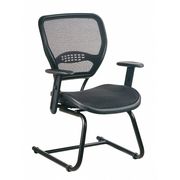 Office Star BlackVisitors Chair, 26 1/2"W27"L37-3/4"H, Height Adjustable Angled, AirGrid(R)Seat, 55Series 5565