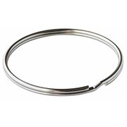 Lucky Line Split Ring, 2 in Ring Size, Silver, 10 PK 7700010