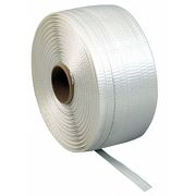 Zoro Select Strapping, Woven Polyester, 1500 ft. L 16P067