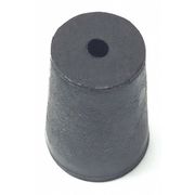 Zoro Select Stopper, 25mm, Rubber, Black, PK40 0-1H