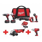 Milwaukee Tool Cordless Combination Kit, 18.0V 2696-24, 2680-20, 2663-20