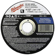 Milwaukee Tool 4-1/2" x .045" x 7/8" Cut-Off Wheel (Type 1) 49-94-4500
