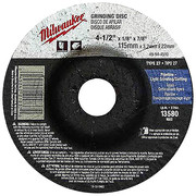Milwaukee Tool 4-1/2" x 1/4" x 7/8" Grinding Wheel (Type 27) 49-94-4520