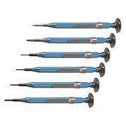 Moody Tool Screwdriver Set, Slotted/Phillips/Screw Extrctr Driver Set, 6 pcs 58-0670