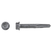 ITW Self Drill Screw, #12 x 1 1/2 in, Climaseal Coat Steel Flange Hex Head External Hex Drive, 250 PK 1770000