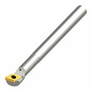 Micro 100 Indexable Boring Bar, A06J SDUCL 2, 4-1/2 in L, High Speed Steel, 80 Degrees  Diamond Insert Shape 20-0932