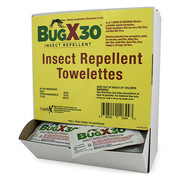 Bugx Insect Repellent, DEET 30 per., 50PK 18-750