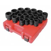 Sunex 3/4" Drive Impact Socket Set, 17 pcs 4684