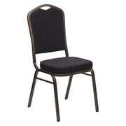 Flash Furniture BlackBanquet Chair, 20-1/4"L38"H, Fixed, FabricSeat, HerculesSeries FD-C01-GOLDVEIN-S0806-GG
