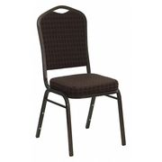 Flash Furniture Banquet Chair, 20-1/4"L38"H, FabricSeat, HerculesSeries NG-C01-BROWN-GV-GG