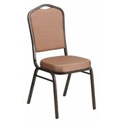 Flash Furniture Banquet Chair, 20-1/4"L38"H, FabricSeat, HerculesSeries FD-C01-GOLDVEIN-GO-GG