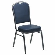 Flash Furniture NavyBanquet Chair, 20-1/4"L38"H, VinylSeat, HerculesSeries FD-C01-SILVERVEIN-NY-VY-GG