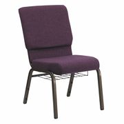 Flash Furniture Church Chair, 25"L33-1/4"H, FabricSeat, HerculesSeries FD-CH02185-GV-005-BAS-GG