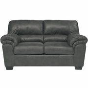 Flash Furniture Slate Leather Loveseat, 36" x 38" FSD-1209LS-SLA-GG