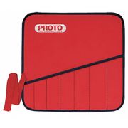 Proto Roll Up Tool Bag, Wrench Roll, Red, Canvas, 13 Pockets JSCVM13SP
