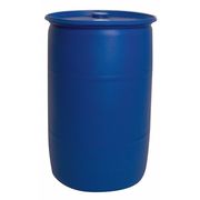 Zoro Select Closed Head Transport Drum, Polyethylene, 55 gal, Unlined, Blue THO55