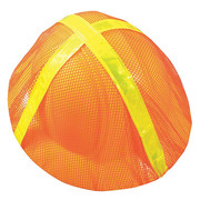 Occunomix Full Brim Hard Hat Cover, For Use With Hard Hats Orange V896-FBO