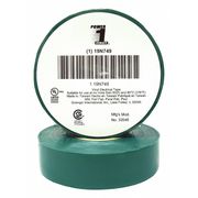 Zoro Select Electrical Tape, 7 mil, 3/4" x 60 ft., Green 19N749