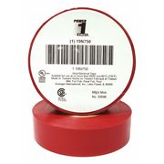 Zoro Select Vinyl Electrical Tape, 3/4 in W x 60 ft L, 7 mil thick, Red, 1 Pack 19N750