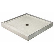 Terrazzo-Ware Square Shower Base 36"x36", Marble Chips SBS-36-3F