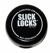 Slick Locks Padlock Guard, Vinyl, Blk, 4"L WC-101