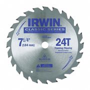 Irwin 7-1/4" Circular Saw Blade, Steel, PK25 25130