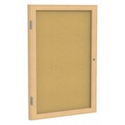 Ghent Enclosed Cork Bulletin Board 36"x30", 1 Door PW13630K