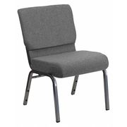 Flash Furniture Fabric Church Chair, Gray XU-CH0221-GY-SV-GG