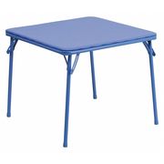 Flash Furniture Square Folding Table, 24" X 24" X 20.25", Vinyl Top, Blue JB-TABLE-GG