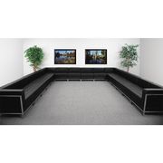 Flash Furniture 16 pcs. Living Room Set, 169" x 27-1/4", Upholstery Color: Black ZB-IMAG-U-SECT-SET3-GG