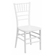 Flash Furniture White Chiavari Chair, 15.75 W 18-1/2" L 36.5 H, Resin Seat, Hercules Premium Series LE-WHITE-GG