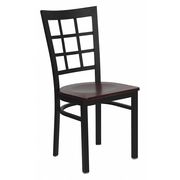 Flash Furniture Restaurant Chair, 20"L36-1/2"H, HerculesSeries XU-DG6Q3BWIN-MAHW-GG