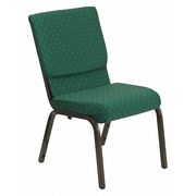 Flash Furniture Fabric Church Chair, Green XU-CH-60096-GN-GG