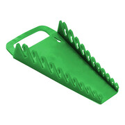 Sk Professional Tools Wrench Rack, 15 Slot, 7-2/5 In. W, Green 1074