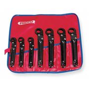 Proto Flare Ratchet Wrench Set, 7 Pieces, 12 Pts J3800A