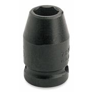 Proto 1/2 in Drive Impact Socket 22 mm Size 6 pt Standard Depth, Black Oxide J7422M