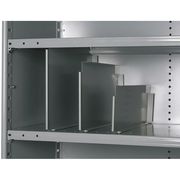 Hallowell Vertical Shelf Divider, 20 ga., Gray, PK12 5240-1809-12HG