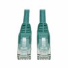 Tripp Lite Cat6 Cable, Snagless, Molded, Green, 12ft N201-012-GN