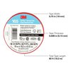 3M Elec Tape, 60 ft Lx3/4 in W, 6 mil, Red 165RD4A