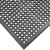 Rubber-Cal "1/2 in. Dura-Chef" Anti-Slip Rubber Kitchen Mat - 1/2 in x 3 ft x 5 ft - Black Rubber Mat 03-122